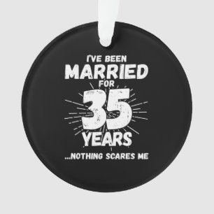 Paren getrouwd 35 jaar grappig 35e Jubileum Ornament