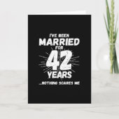 Paren Getrouwd 42 Jaar Grappig 42e Jubileum Kaart (Voorkant)