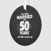 Paren getrouwd 50 jaar Funny 50th Jubileum Ornament (voorkant)