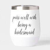 Paren Goed met een bruidsmeisje voorstel cadeau (Achterkant)