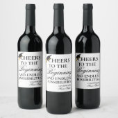 Paren goed Met een master degree Afstuderen cadeau Wijn Etiket (Flessen)