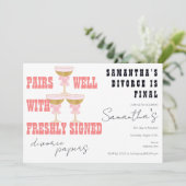 Paren Goed Scheiding Papers Coquette Champagne Par Kaart (Staand voorkant)