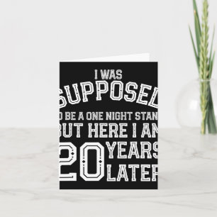 Paren Grappig 20e 20 jaar Jubileum Man Wif Kaart