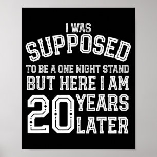 Paren Grappig 20e 20 jaar Jubileum Man Wif Poster