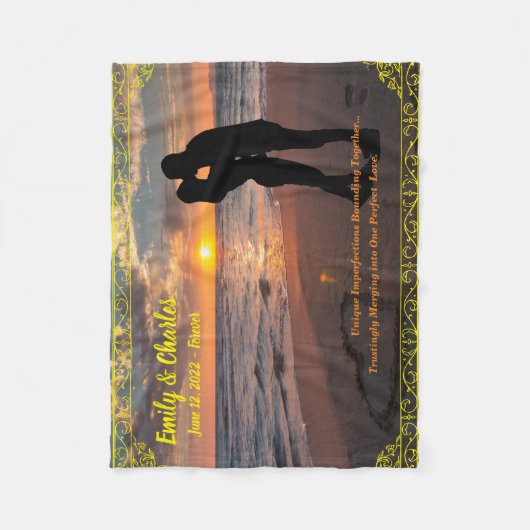 paren of bruiloft-wandbekleding fleece deken (Voorkant)