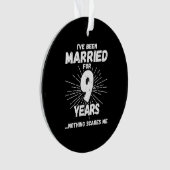 Paren trouwen 9 jaar grappige negende Jubileum Ornament (voorkant)