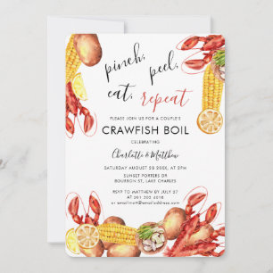 Paren Verloving Crawfish Boil Kaart