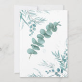 Paren Weddenschap Grijze Eucalyptus Kaart (Achterkant)