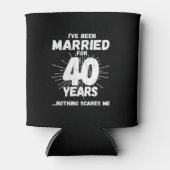 Paren zijn 40 jaar getrouwd Funny 40th Jubileum Blikjeskoeler (Voorkant)