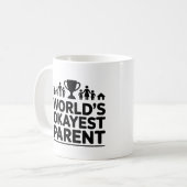 Parent le plus Okayest du monde - Mug de café amus (Devant gauche)