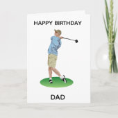 Parent masculin, carte de golf (Devant)