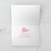 Parent mignonne et bébé baleine rose fille Merci b (Intérieur)