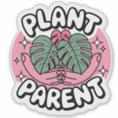 Parent plante avec Monstera et Sparkles Sticker (Devant)