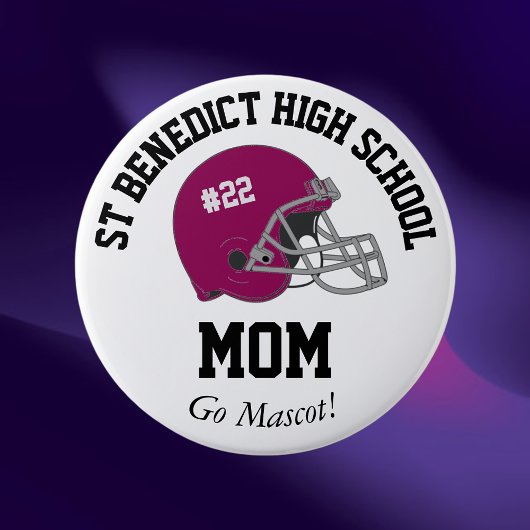 Parent Pride SR Night Football Helm Button