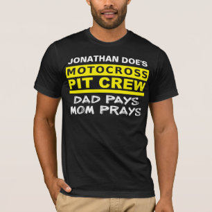 Parental Pit Crew Motocross Dirt Bike T-shirt