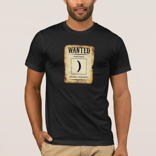 Parenthèse manquante - T-shirt de programmation (Devant)