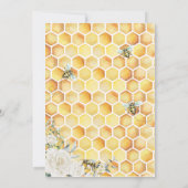 Parents à Abee White Floral Baby shower Invitation (Dos)