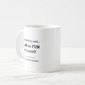 Parents amusants | Mère Père Mug personnalisée (Devant gauche)