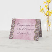 Parents de carte de voeux de félicitations de (Fleur jaune)