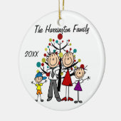 Parents de famille, fille, et ornement faits sur (Gauche)