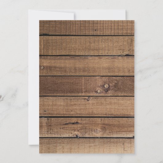 Parents de la mariée en Faire-part de mariage rust (Dos)