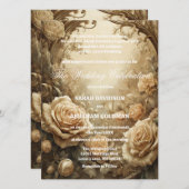 Parents divorcés classiques Invitations de mariage (Devant / Derrière)