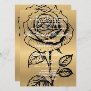 Parents divorcés classiques Invitations de mariage