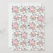 Parents Divorcés Classiques Roses Invitations de m (Dos)