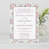 Parents Divorcés Classiques Roses Invitations de m (Debout devant)