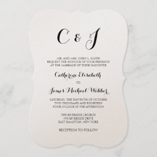 Parents d'une mariée en Faire-part de mariage