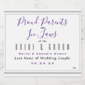 Parents et règlements Étiquette de vin mousseux HA (Étiquettes simples)