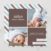 PARENTS FIERS | FAIRE-PART DE NAISSANCE (Devant / Derrière)