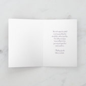 Parents floraux violets Carte de remerciements du  (Intérieur)