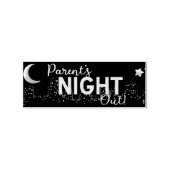 Parent's night out getting together rubberstempel (Afrduk)