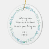 Parents of the Groom Ornament Gift - Beach Blue (Links)
