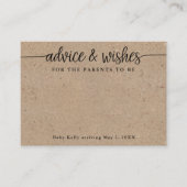 Parents pour être Rustique Kraft Voeux et cartes d (Devant)