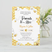 Parents To Bee Baby Shower Invitation (Debout devant)