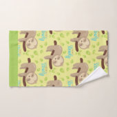 Paresse Brown adorable mignonne du bébé des (Serviette à main)