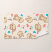 Paresse Brown adorable mignonne du bébé des (Serviette à main)