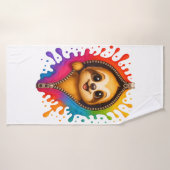 Paresseux Aquarelle (Serviette de bain)