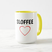 Paresseux avec une tasse de café (Devant droit)