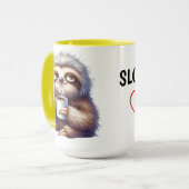 Paresseux avec une tasse de café (Devant gauche)