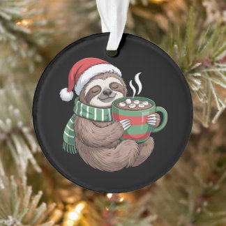 Paresseux de Noël Chocolat Chaud Chapeau de Père N