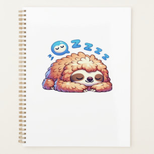 Paresseux endormi Kawaii qui fait la sieste Zzz Dr