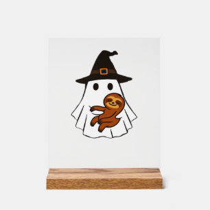 Paresseux Halloween Fantôme Sorcière Chapeau Amate