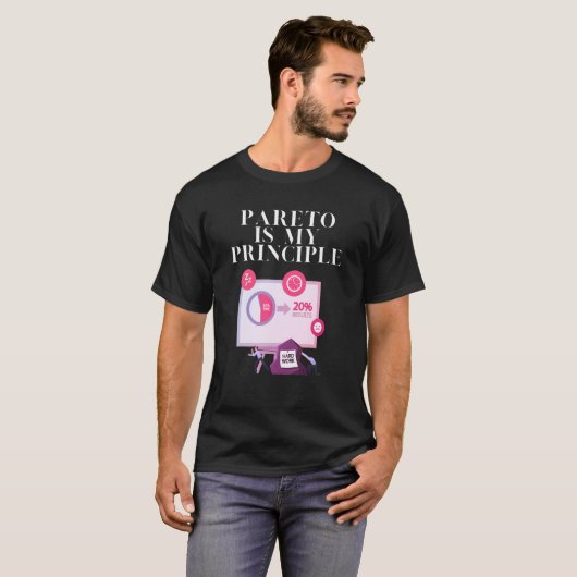 Pareto is mijn principe t-shirt (Voorkant volledig)