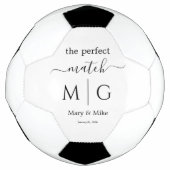 Parfait Accord Monogramme Nom de Couple Blanc (Devant)
