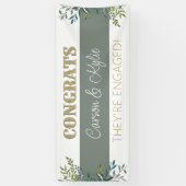 Parfait ! Bannière fiançailles personnalisée (Vertical)