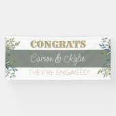 Parfait ! Bannière fiançailles personnalisée (Horizontal)