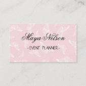 Parfait, Carte de visite de luxe Buterflays rose (Devant)